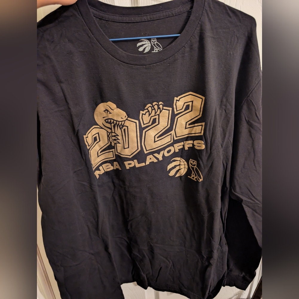 2022 NBA Playoffs Black Long Sleeve OVO Shirt